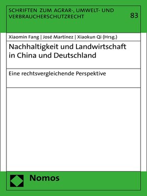 cover image of Nachhaltigkeit und Landwirtschaft in China und Deutschland